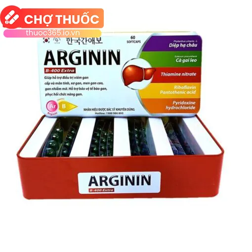 Arginin B-400 Extra (Hộp thiếc)