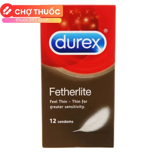 Bao cao su Durex Fetherlite (Hộp 12 cái)