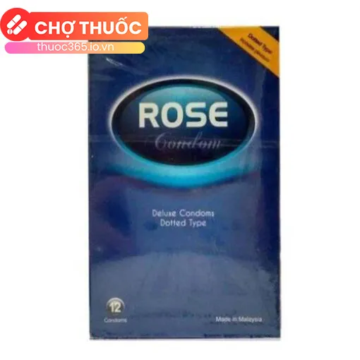 Bao cao su Rose Condom Xanh (Hộp 12 cái)