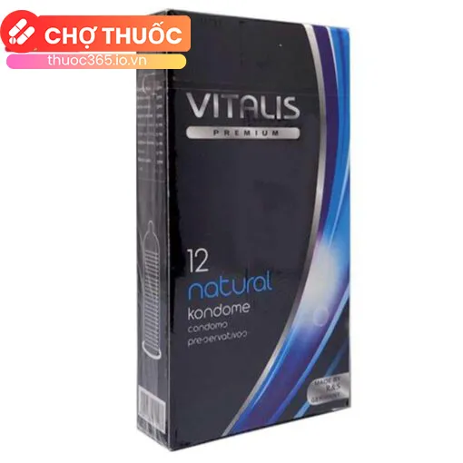 Bao cao su Vitalis Natural (Hộp 12 cái)