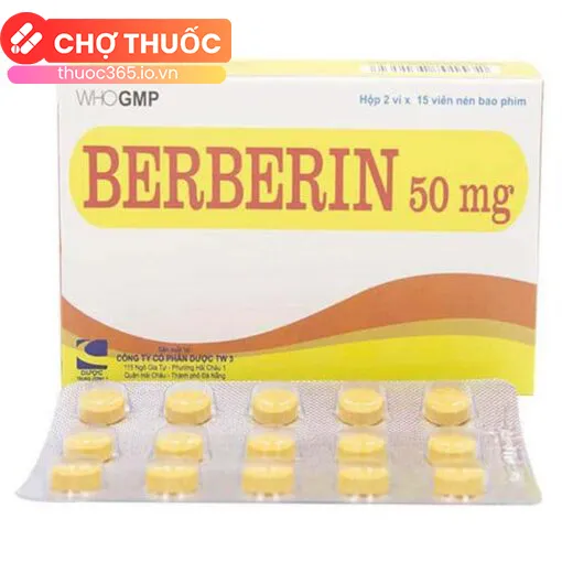 Berberin 50mg TW3 (2 vỉ x 15 viên)