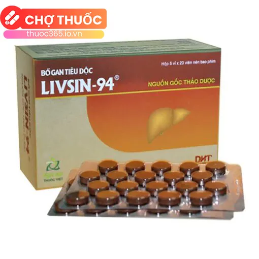 Bổ Gan Tiêu Độc Livsin-94 (Hộp 100 viên)