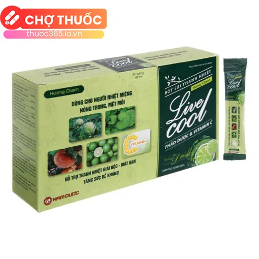 Bột Sủi Thanh Nhiệt Livecool (Hương Chanh)
