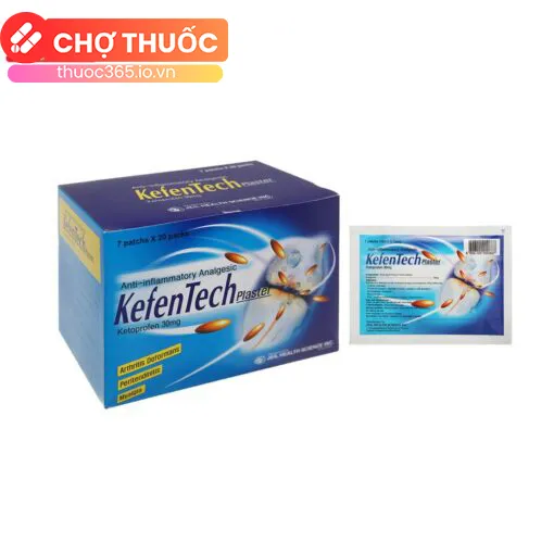 Cao dán KefenTech Plaster (Hộp 20 gói)