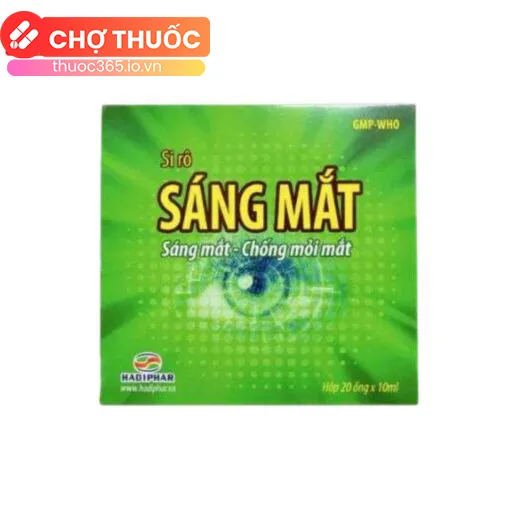 Siro Sáng mắt Hadiphar (Hộp 20 ống x10ml)